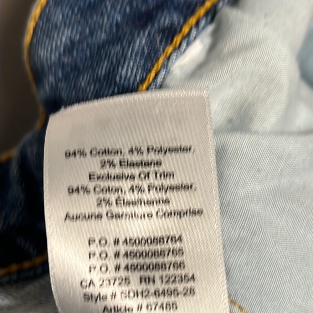 Sunday Best Blue Jean Shorts with Frayed Hem. Size 29 - Picture 10 of 10
